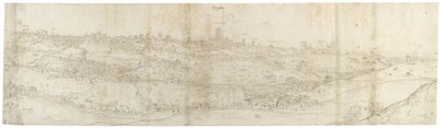 Veduta panoramica di Segovia da est da Anthonis van den Wyngaerde